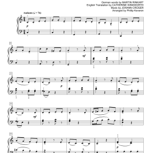 Martin Rinkart Now Thank We All Our God (arr. Phillip Keveren) Musik Noten - Piano Solo - 180278-0