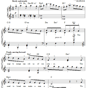 Mel Brooks That Face Musik Noten - Lead Sheet / Fake Book - 85450-0