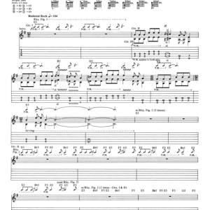 Metallica Don't Tread On Me Musik Noten - Bass Guitar Tab - 170685-0
