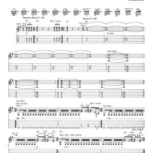 Metallica Whiplash Musik Noten - Bass Guitar Tab - 170680-0