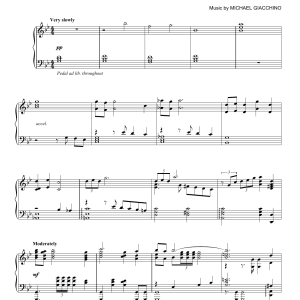 Michael Giacchino Confrontation On Eadu Musik Noten - Piano Solo - 179885-0