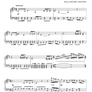 Michael Giacchino He's Here For Us Musik Noten - Piano Solo - 179882-0