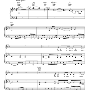 Norah Jones Burn Musik Noten - Piano, Vocal & Guitar Chords - 179914-0