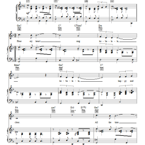 Norman Gimbel Ho-Ba-La-La Musik Noten - Guitar Tab - 158111-0