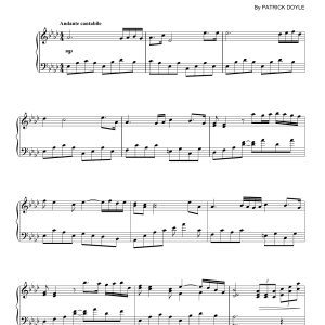 Patrick Doyle My Father's Favorite Musik Noten - Lead Sheet / Fake Book - 179790-0