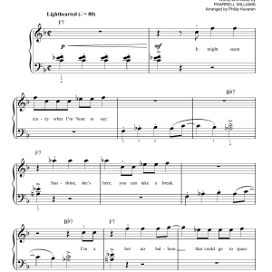 Pharrell Williams Happy (arr. Phillip Keveren) Musik Noten - Easy Piano - 179759-0