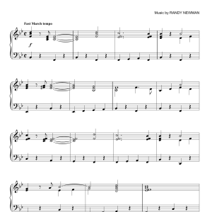 Randy Newman Main Title (Monsters University) Musik Noten - Piano Solo - 99673-0