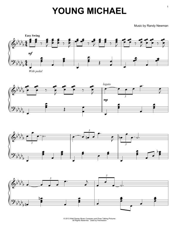 Randy Newman Young Michael Musik Noten - Piano Solo - 99666-0