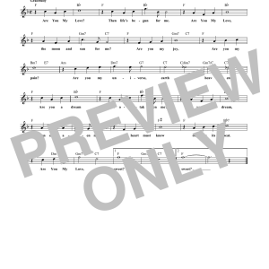 Rodgers & Hart Are You My Love? Musik Noten - Lead Sheet / Fake Book - 172635-0