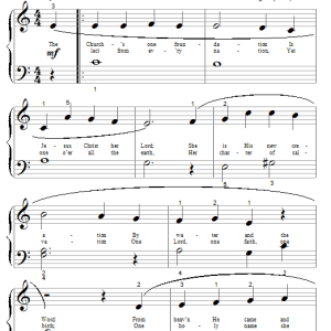 Samuel John Stone The Church's One Foundation (arr. Phillip Keveren) Musik Noten - Piano Solo - 180291-0
