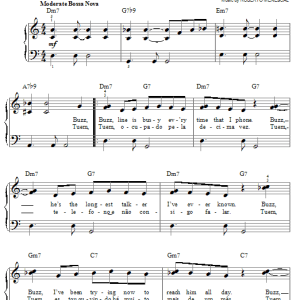 Stan Getz Telephone Song (feat. Astrud Gilberto) Musik Noten - Lead Sheet / Fake Book - 179862-0