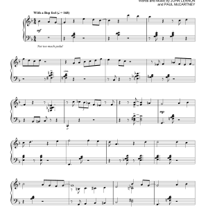 The Beatles All My Loving [Jazz version] Musik Noten - Piano Solo - 176034-0