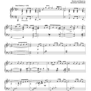 The Beatles While My Guitar Gently Weeps [Jazz version] Musik Noten - Piano Solo - 176031-0
