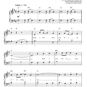 The Carpenters Top Of The World (arr. Phillip Keveren) Musik Noten - Easy Piano - 179753-0
