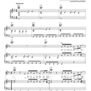 The Weeknd I Feel It Coming Musik Noten - Piano, Vocal & Guitar Chords - 180222-0