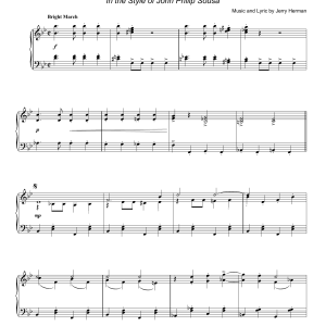 Angela Lansbury We Need A Little Christmas (in the style of John Philip Sousa) (arr. David Pearl) Musik Noten - Piano Solo - 55575-0