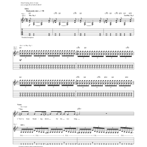 Avenged Sevenfold Paradigm Musik Noten - Guitar Tab - 180347-0