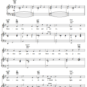 Bacharach & David Christmas Day Musik Noten - Piano, Vocal & Guitar Chords - 29201-0