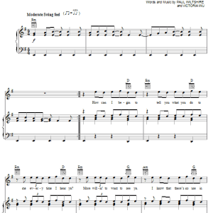 Backstreet Boys My Beautiful Woman Musik Noten - Piano, Vocal & Guitar Chords - 81212-0