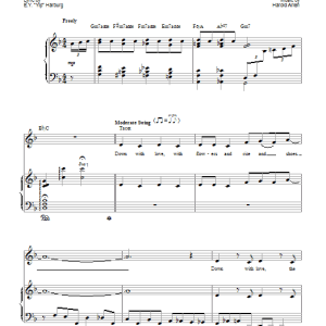 Barbra Streisand Down With Love Musik Noten - Piano, Vocal & Guitar Chords - 66796-0