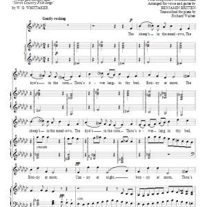 Benjamin Britten Bonny at morn (from Volume 6: England) Musik Noten - Piano & Vocal - 96328-0