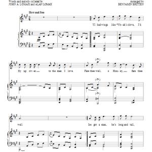 Benjamin Britten Dink's Song Musik Noten - Piano & Vocal - 96281-0