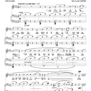 Benjamin Britten La Noël passée Musik Noten - Piano & Vocal - 96323-0