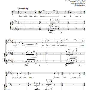 Benjamin Britten Lemady Musik Noten - Piano & Vocal - 96321-0
