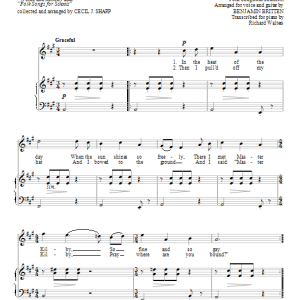 Benjamin Britten Master Kilby Musik Noten - Piano & Vocal - 96341-0