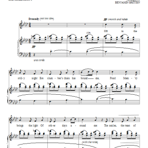 Benjamin Britten Oft in the stilly night Musik Noten - Piano & Vocal - 96758-0