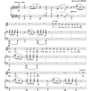 Benjamin Britten Oliver Cromwell Musik Noten - Piano & Vocal - 96754-0