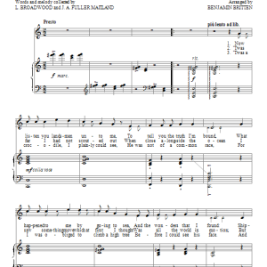 Benjamin Britten The Crocodile Musik Noten - Piano & Vocal - 97928-0