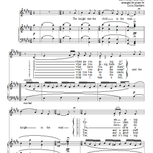 Benjamin Britten The False Knight upon the Road Musik Noten - Piano & Vocal - 97913-0