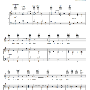 Billie Holiday A Sailboat In The Moonlight Musik Noten - Piano, Vocal & Guitar Chords - 56960-0