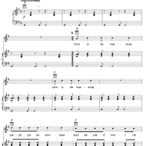 Billy Joe Royal Down In The Boondocks Musik Noten - Piano, Vocal & Guitar Chords - 20663-0