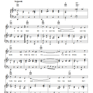 Bing Crosby Careless Hands Musik Noten - Piano, Vocal & Guitar Chords - 97066-0