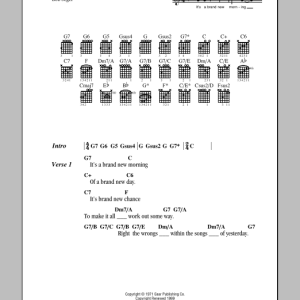 Bob Seger Brand New Morning Musik Noten - Guitar Chords/Lyrics - 79667-0