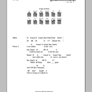 Bob Seger By The River Musik Noten - Guitar Chords/Lyrics - 79668-0