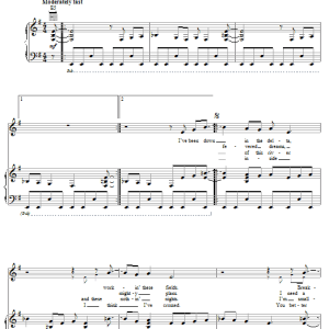 Bob Seger Face The Promise Musik Noten - Piano, Vocal & Guitar Chords - 59070-0
