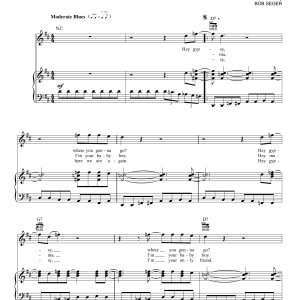 Bob Seger Hey Gypsy Musik Noten - Piano, Vocal & Guitar Chords - 158711-0