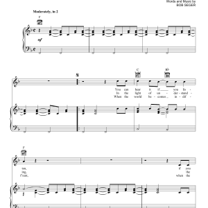 Bob Seger Listen Musik Noten - Piano, Vocal & Guitar Chords - 158704-0