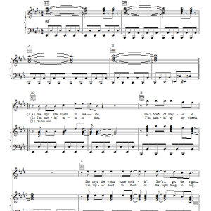 Bob Seger Nine Tonight Musik Noten - Piano, Vocal & Guitar Chords - 26430-0