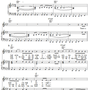 Bob Seger The Fire Inside Musik Noten - Piano, Vocal & Guitar Chords - 22731-0