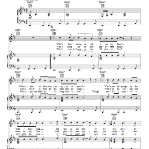 Buffalo Springfield Nowadays Clancy Can't Even Sing Musik Noten - Piano, Vocal & Guitar Chords - 96054-0