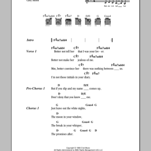 Carly Simon Better Not Tell Her Musik Noten - Guitar Chords/Lyrics - 153171-0