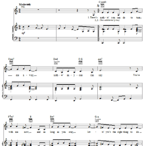Carly Simon The Right Thing To Do Musik Noten - Piano, Vocal & Guitar Chords - 51004-0