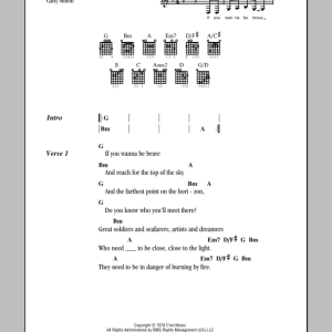 Carly Simon Touched By The Sun Musik Noten - Guitar Chords/Lyrics - 153178-0