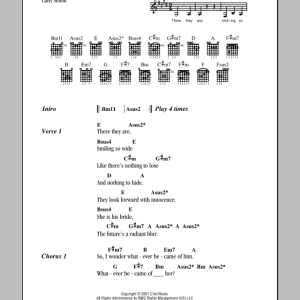 Carly Simon Whatever Became Of Her Musik Noten - Guitar Chords/Lyrics - 153157-0
