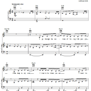 Carole King This Time Musik Noten - Piano, Vocal & Guitar Chords - 25313-0