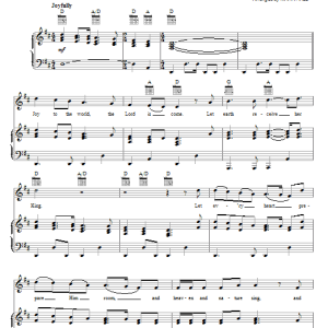 Casting Crowns Joy To The World Musik Noten - Piano, Vocal & Guitar Chords - 67071-0